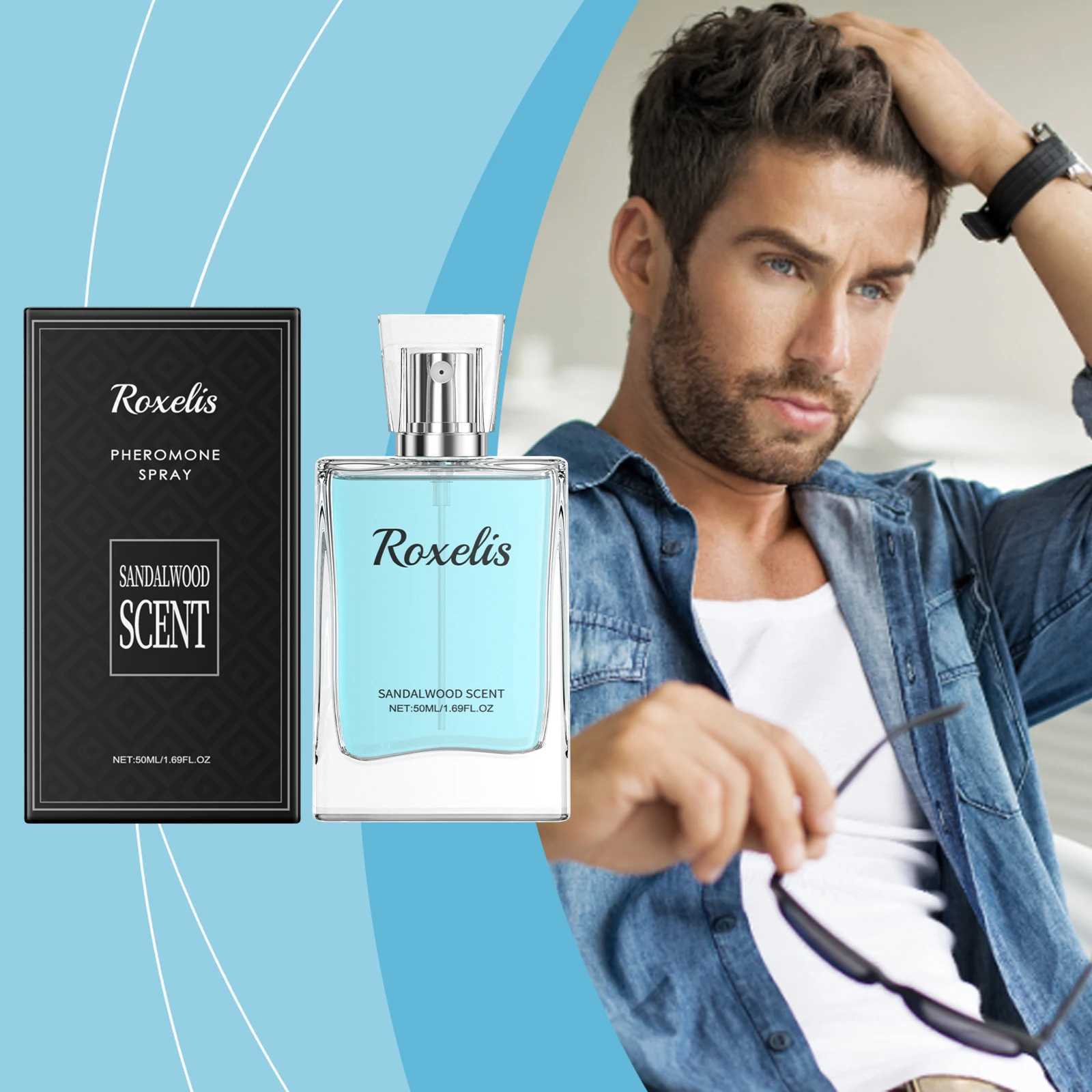 50ml Roxelis Sandalwood Charming Perfume Lasting Pheromone Cologne Loving Atmosphere Attract Romantic Dating Refreshing Perfume W250712