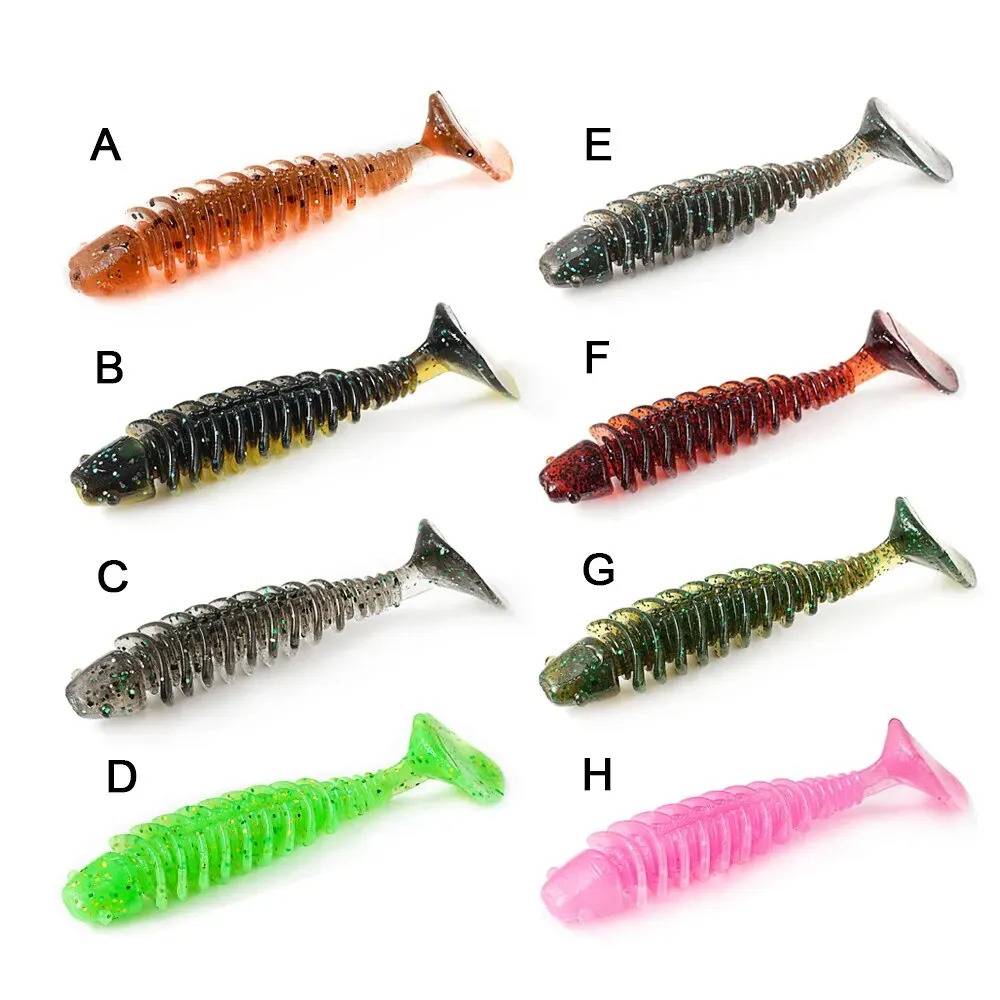 SUNMILE Fishing Soft Bait Worm Artificial Baits 4cm06g 20pcs Rock Wobblers Leurre Souple Lure Perch Trout Bass Lures 250708