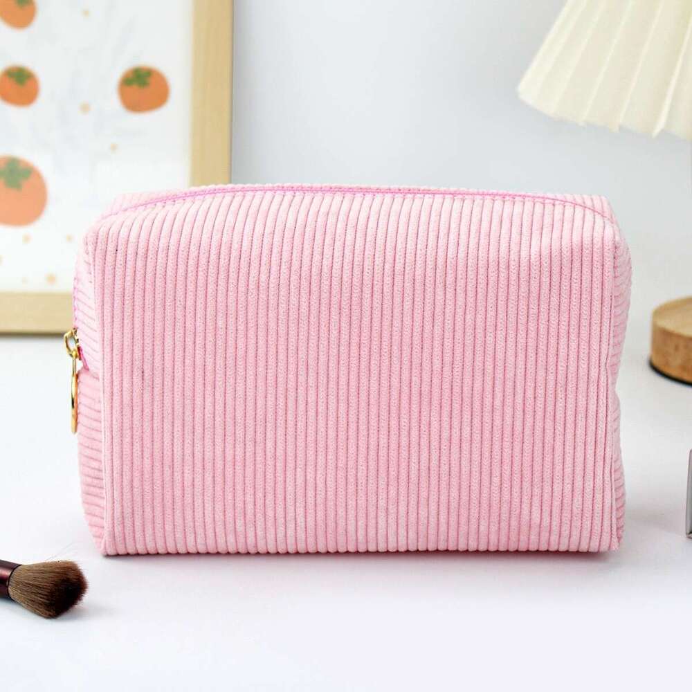 New Corduroy Large Capacity Travel Portable Makeup Toiletry Bag Storage Pouch Yiwu Luggage