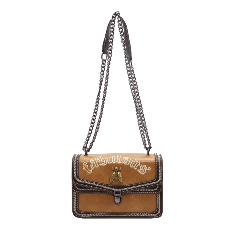 Luxury Brand Designer Bag Cross-Border Women's Bag 2023 New Korean Fashion Embroidered Lock Small Square Bag Versatile Shoulder Crossbody Chain B