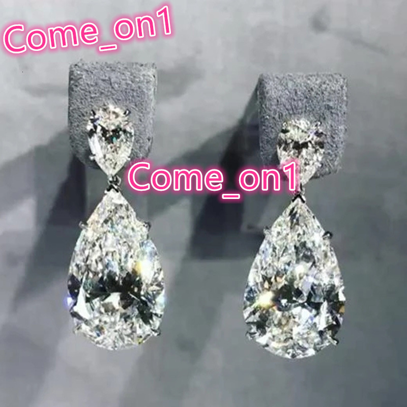 Simple and Elegant Earrings for Women Crystal Teardrop Cubic Zirconia Luxury Bride Trendy Jewelry Wedding Drop Earrings