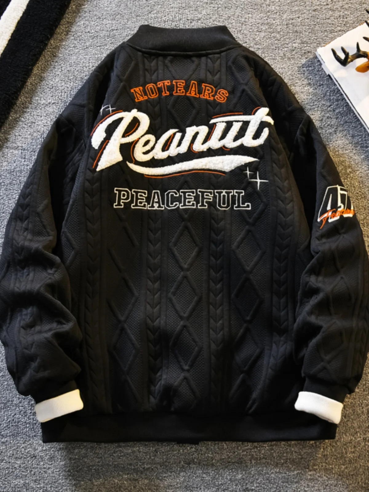 Retro American Baseball Jaet Mens Loose Casual Embroidered Jaet Spring Autumn Youth Outerwear ort Sve Long Sve 250708
