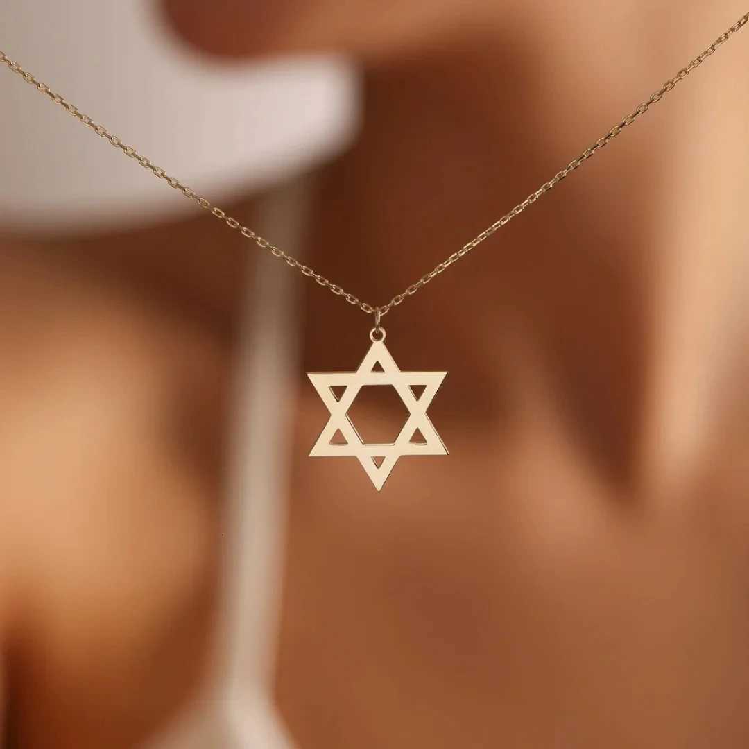 Steel Star Of David Pendants Necklaces For Wen Je Hexag Amut Necklace Stainss Steel Talisman Jewelry W250712