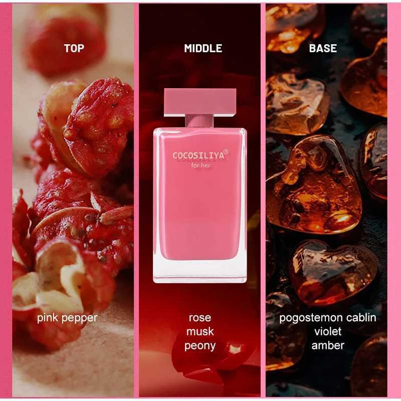 Cocosiliya for Her Musk Flower Eau de Toilette Black Red Bottle Perfume Noble Ladies Perfume Dating Pheromone Large Bottle 120ml W250712