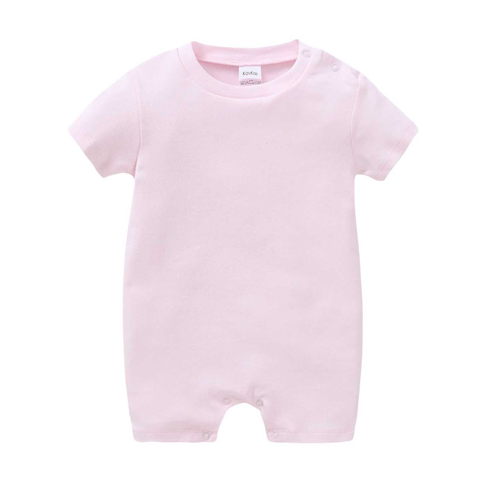 Newborn Baby Romper Solid Cotton Unisex Infant Boys Jumpsuit White Black Toddler Girls Overalls Baby Clothes Blank Muslin Z250712