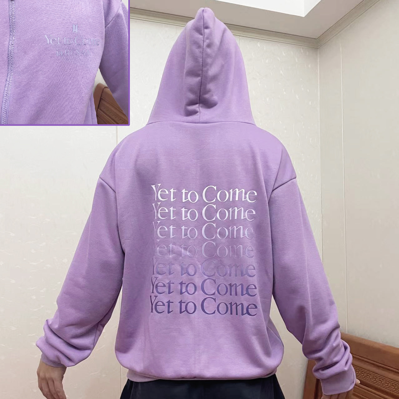 Men's Hoodies Yet to Come Letter Women/Man Zip Hooded Purple Goth Couple Hip Hop Street Casual Kpop Hoodie Oversize Graphic Sweatshirt Female