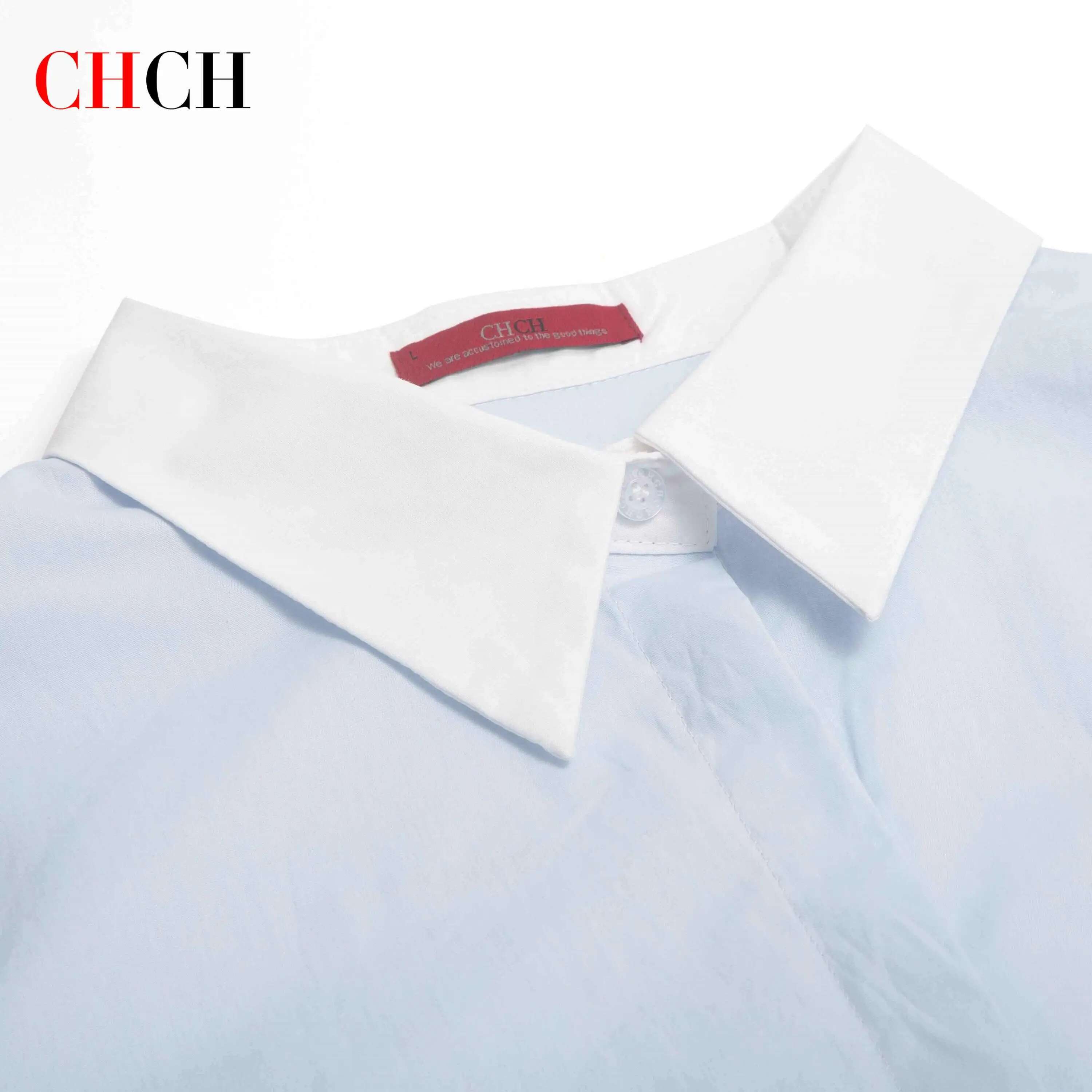 Simple New Shirt Splicing Design Embroidery Flowers Elegant Versatile Spring And Summer Striped Women's Tops