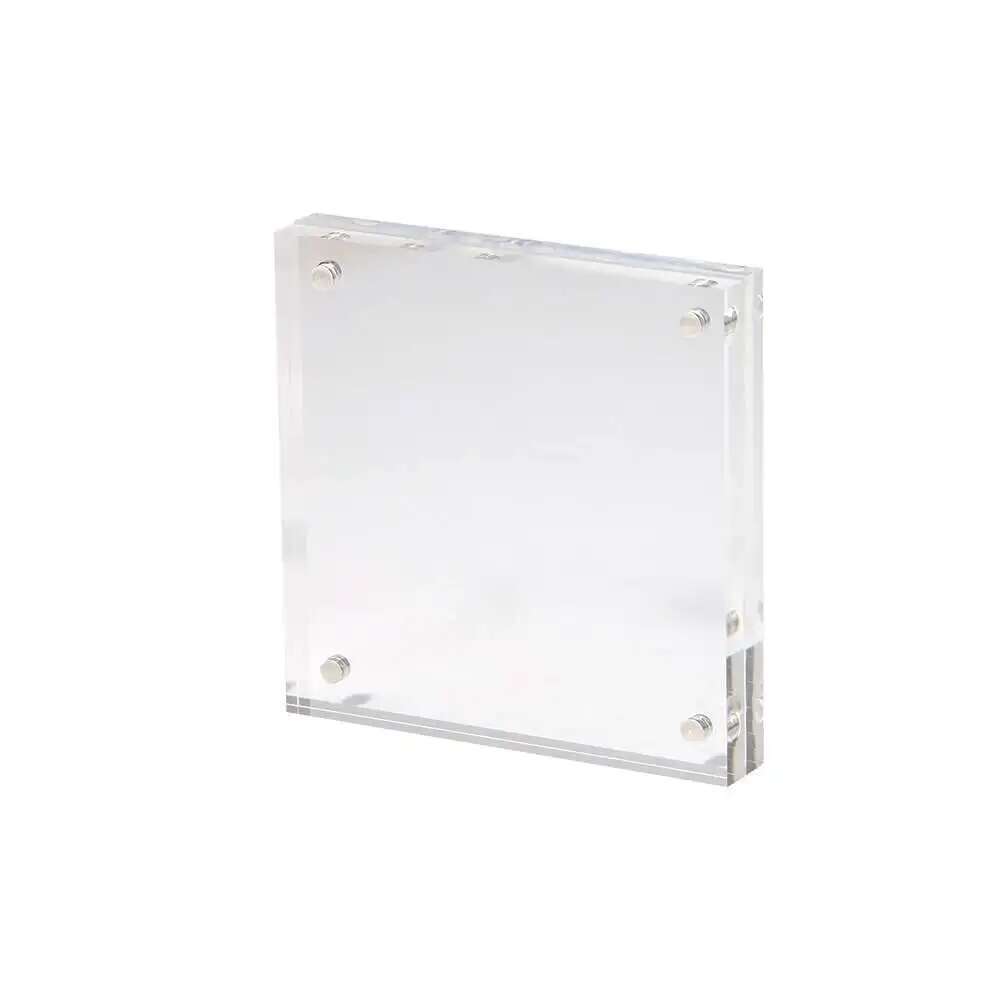 1pcs Transparent Square Photo Blank Acrylic Block Frame ,120x120mm,135x135mm,150x150mm,Acrylic Picture Holder H260306