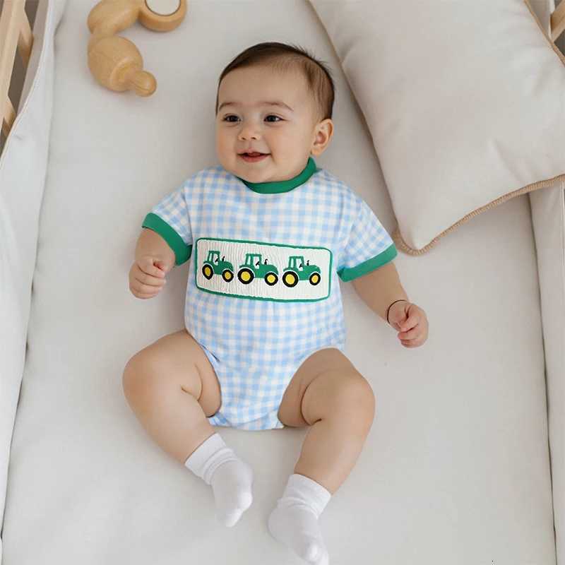 Toddler Boys Dinosaur Print Short Sleeve Romper Round Neck Summer Jumpsuit Bodysuit Casual Outfit Clothes for Baby Boy Z250712