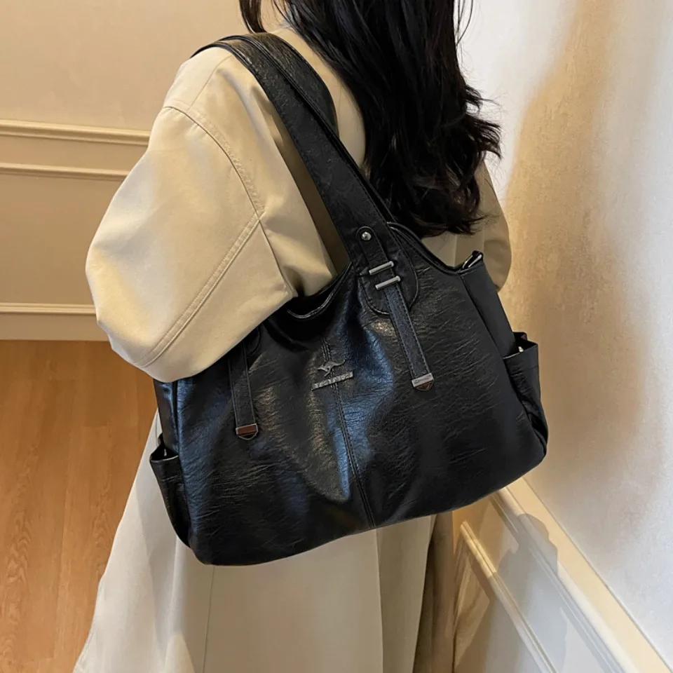 Retro Color Luxury Designer Shoulder Bags for Women High Quality Soft Leather Cross-body Bag Lady Travel Handbag Casual Tote Sac