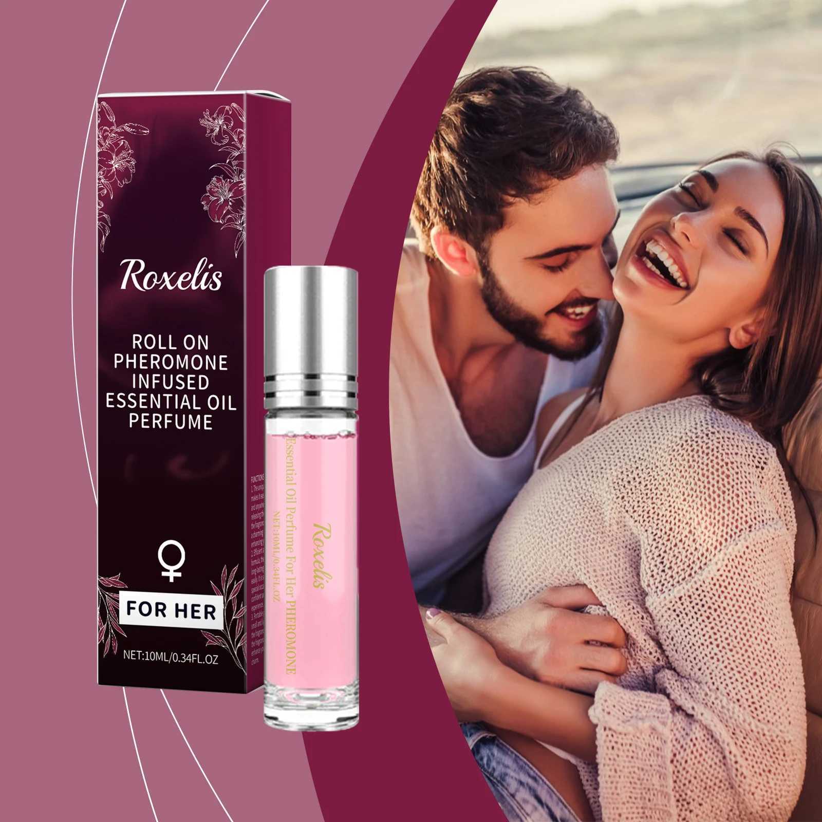 Roxelis Women Ball Perfume Natural Fresh Scent Elegant Charming Lasting Fragrant Ball Design Portable Perfume Skin-Friendly W250712