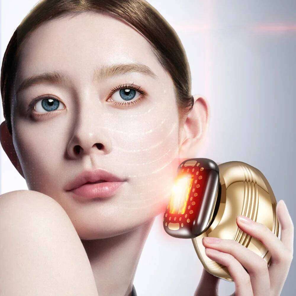 Luxurious Leather Gift Box Packaging Red Beauty Device Large-Area Facial Contact Guide Suitable For Gifting Skin Care Tool