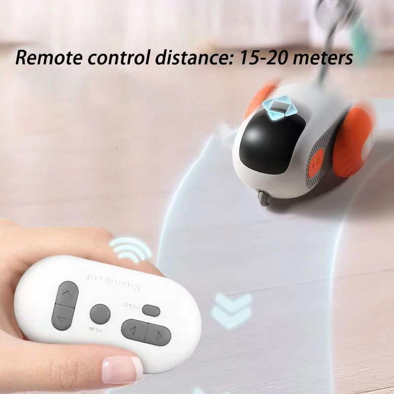 Smart Cat Toy Pet Interactive Automatic Moving Remote Electric Car Toys Upgraded Version Rechargeable Kitten Training Game Toys 250708