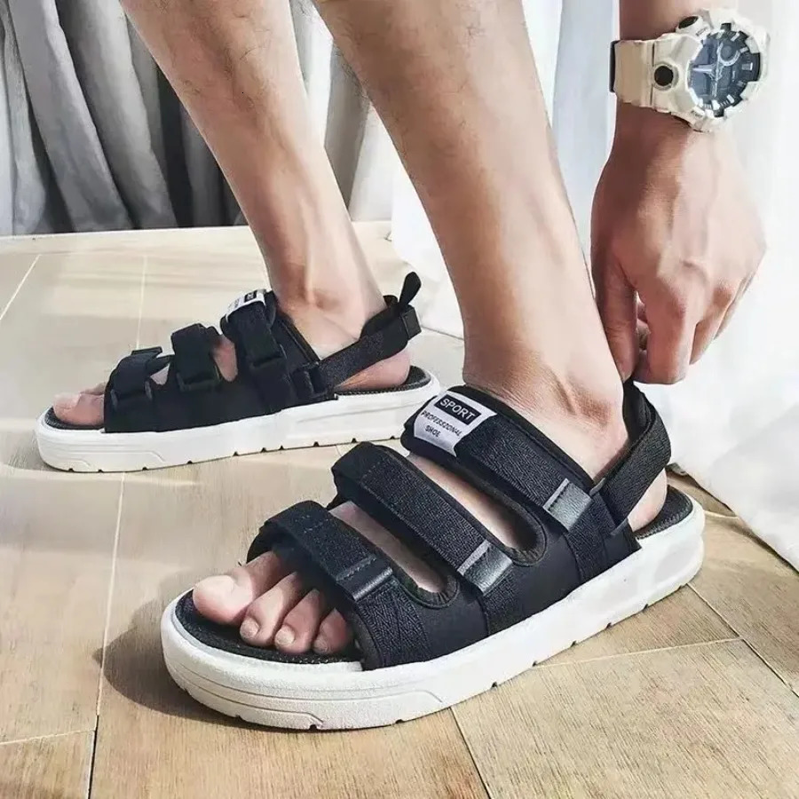 2025 Sandals Summer Mens Sandals Slippers Non-slip Waterproof Wading Shoes Beach Flip-flops Soft-soled Slippers Mens Shoes 250708