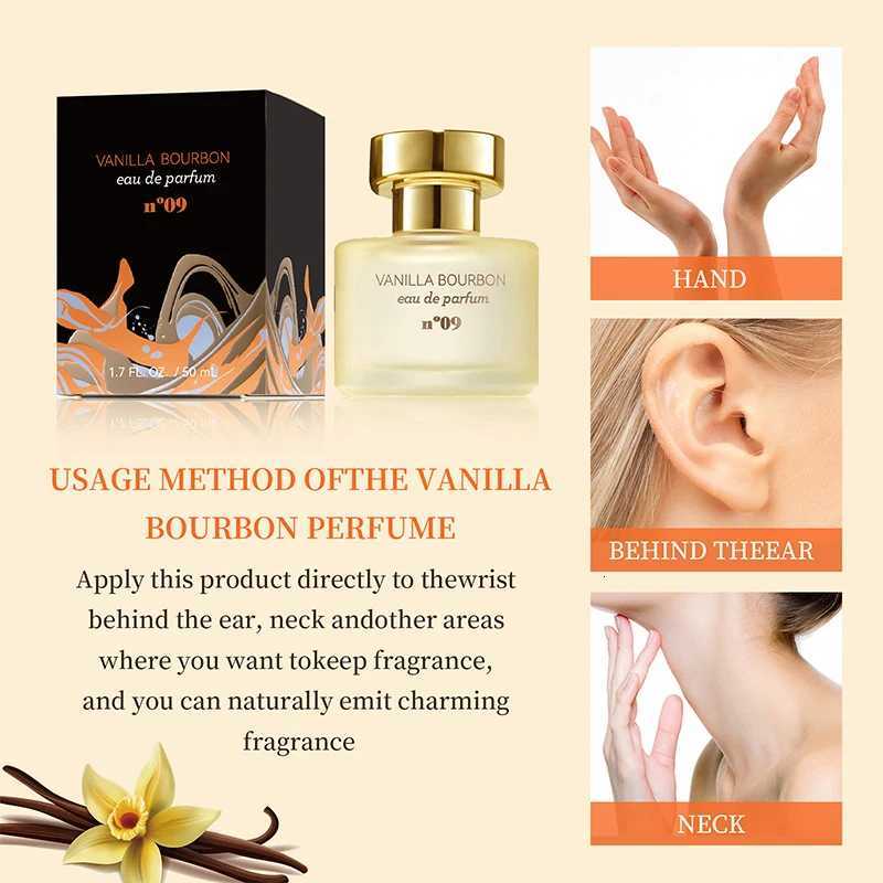 50ml Vanilla Bourbon Eau De Parfum Long-lasting Fragrance Goddess Charm Romantic Pheromone New Perfume Vanilla Dating Body Spray W250712