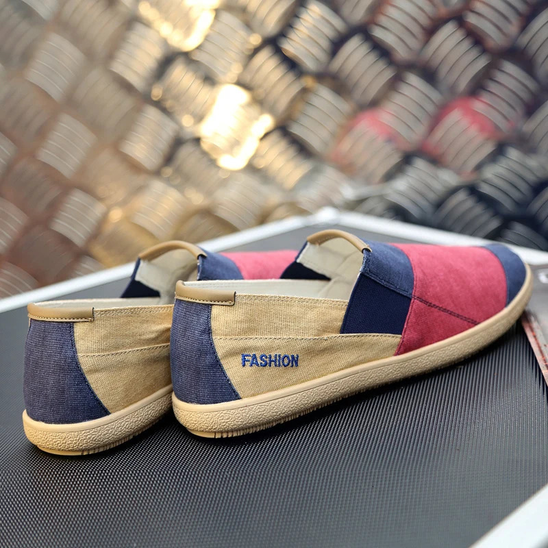 Fishermans Shoes Fashion Flat Canvas Sneakers Slip On Mens Espadrilles Walking Casual Shoes For Men Loafers Summer 250708
