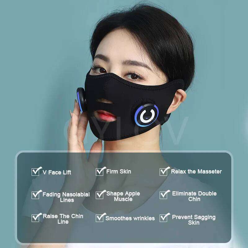 Face-Lifting Device Massager Mask Bandage Micro-Current Skin Tighten Lifting Spa Face EMS Facial Care Beauty Instrument