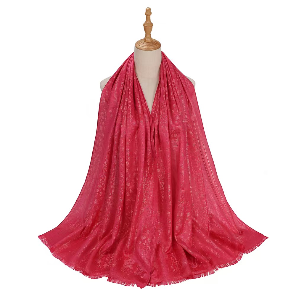 T1205 Silk Satin Scarf Malaysia Indonesia Pure Color Turban Scarf