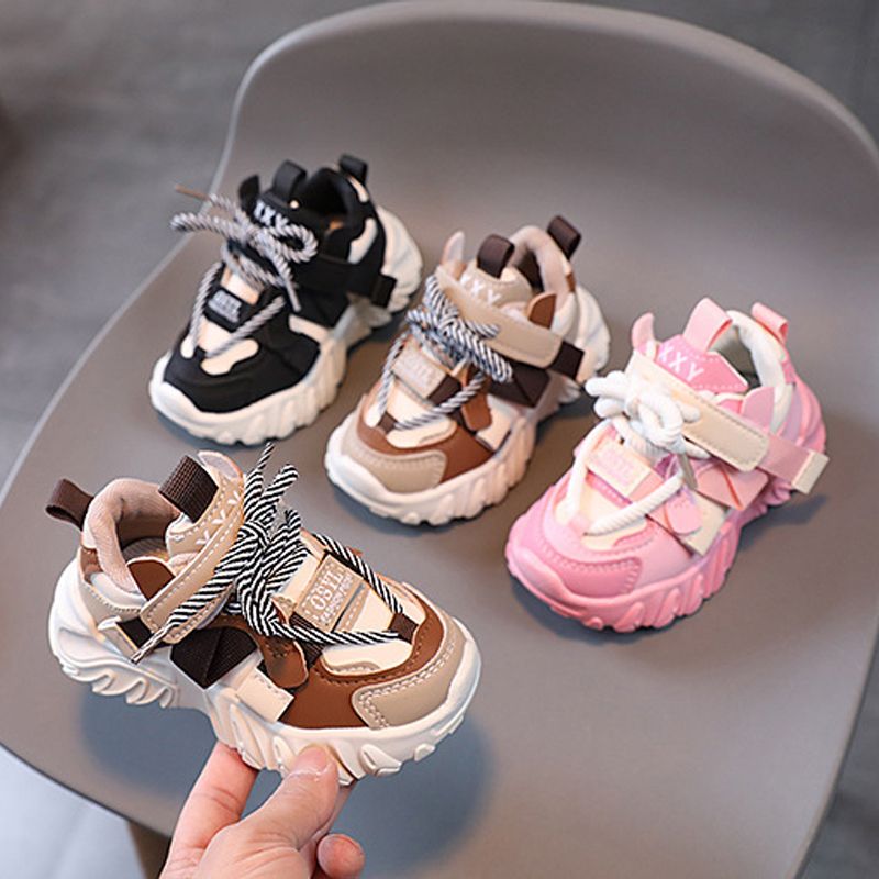 Autumn Children's Sneakers Boys New Fashion Design Kid Sport Shoes Girls Non-slip Casual Shoes Student Shoes Toddler Shoes Sizes US6C-US5Y 000302