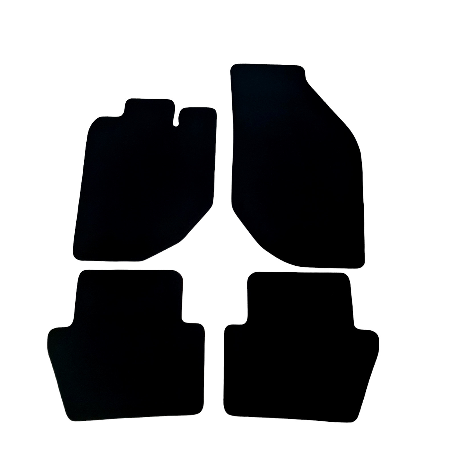 Car Floor Mats For Volvo V70 Velour Waterproof Black Carpet Rugs Auto Liners New
