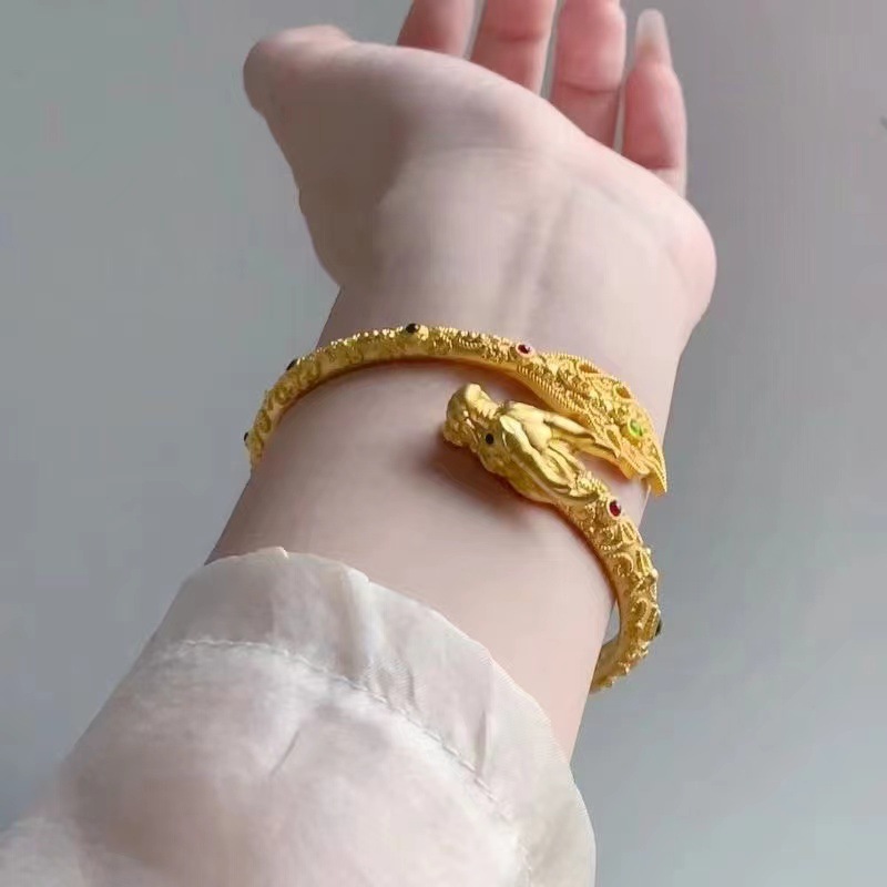 dragon tail swinging bracelet domineering exquisite filigree craft dragon bracelet advanced ancient