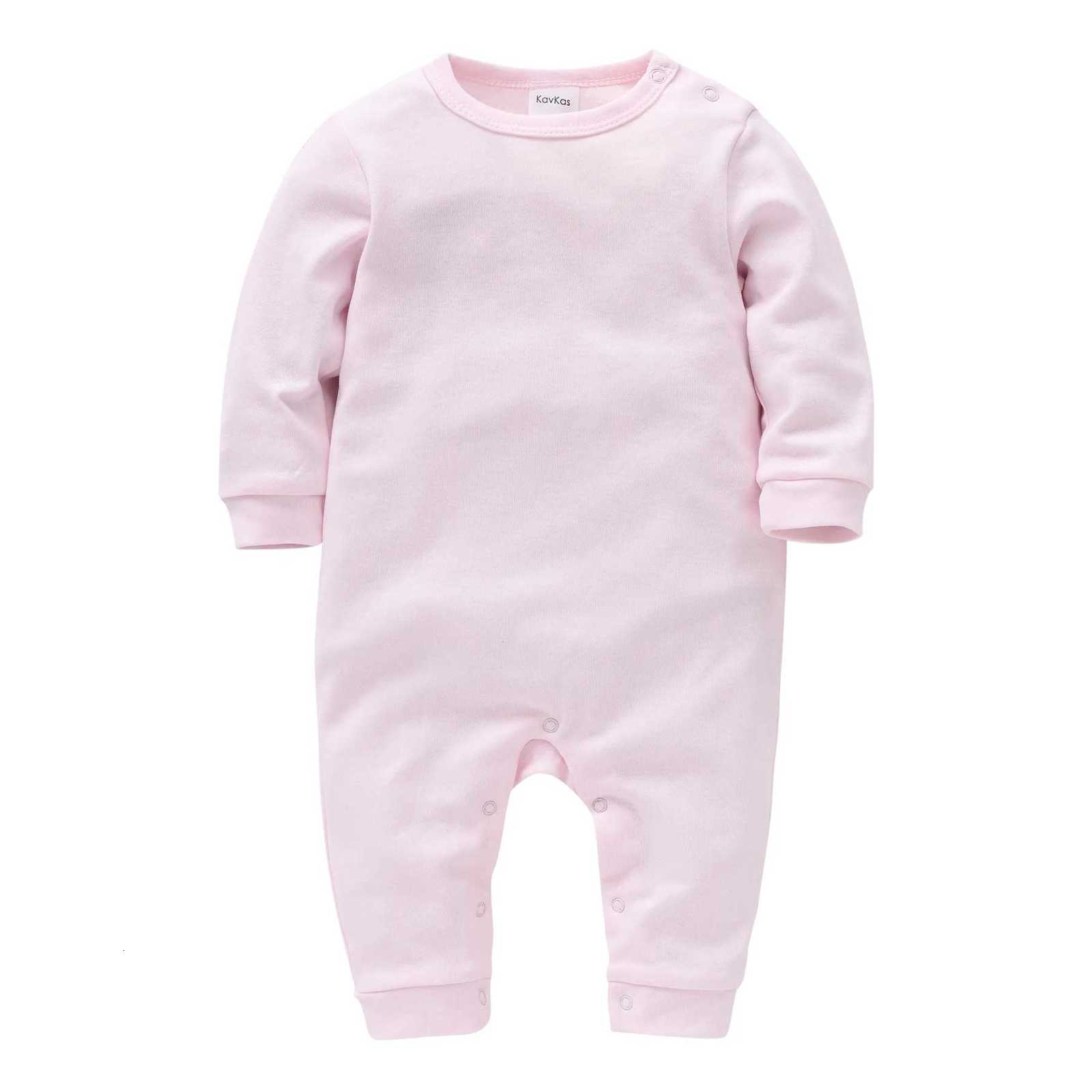 1/2 PCS/LOT Newborn Baby Sleepwear Solid Cotton Unisex Infant Boys Rompers White Black Toddler Girls Overalls Baby Clothes Z250712