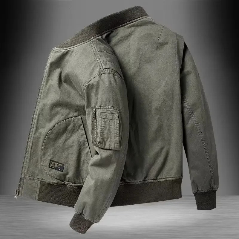 Vintage Trendy Loose Fit Bomber Jacket For Men Women Casual Cotton Coat Spring Autumn Winter Thin Baseball 250707