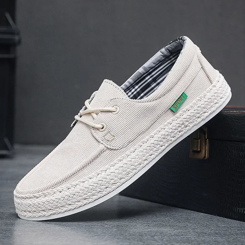 Men Summer Canvas Shoes Breathable Comfortable Casual Shoes Outdoor Walking Sneakers Loafers for Men Vulcanized Shoes 250708