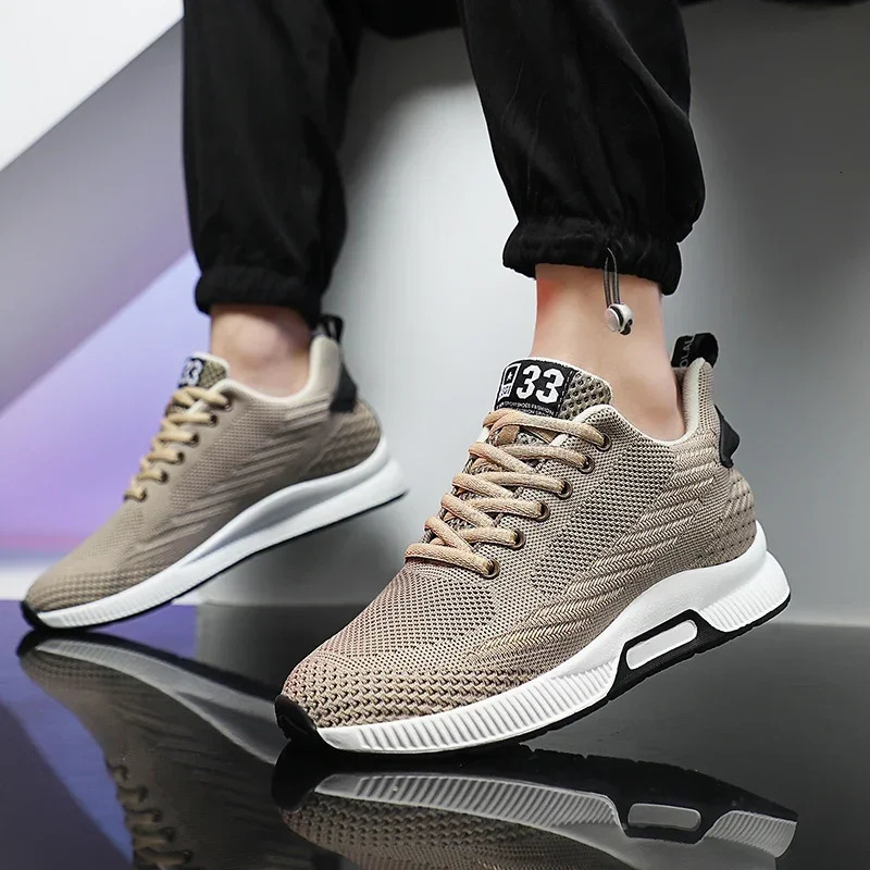 Plus Size 37-46 Sneakers Men Height Increase Insoles 6cm Elevator Shoes Taller Heel Lift Zapatillas Mens Casual Shoes 250712