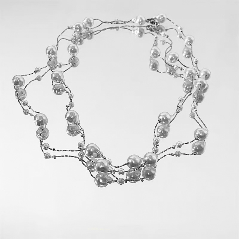 Luxury Jewelry Designer Jewelry Long Starry Sky Imitation Pearl Necklace For Women, High-end Feel, Multiple Wearing Styles, Clavicle Chain, Light Luxu