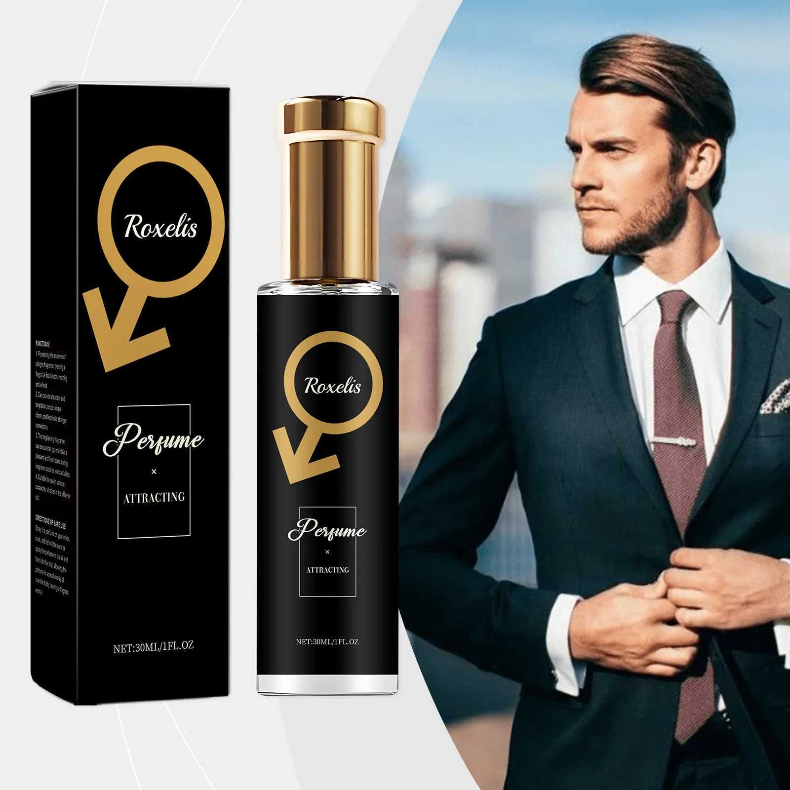 Roxelis 30ml Men Pheromone Perfume Cedar Fragrance Glamour Gentlemen Lasting Dating Romantic Scent Fresh Body Flirting Perfume W250712