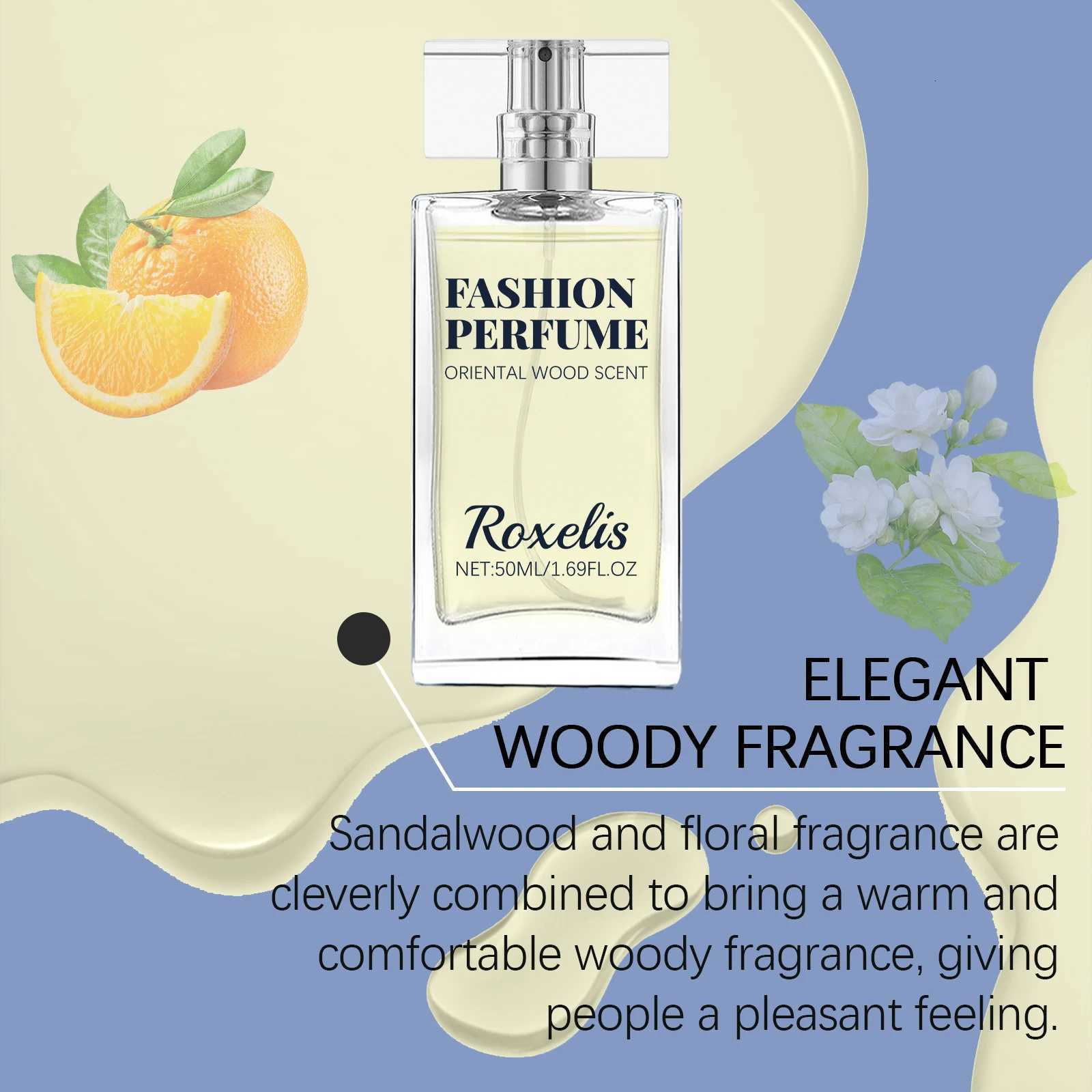 50ml Roxelis Sandalwood Perfume Men Pheromone Freshing Fragrance Oriental Wood Flirting Dating Long Lasting Scent Perfume Spray Z250809