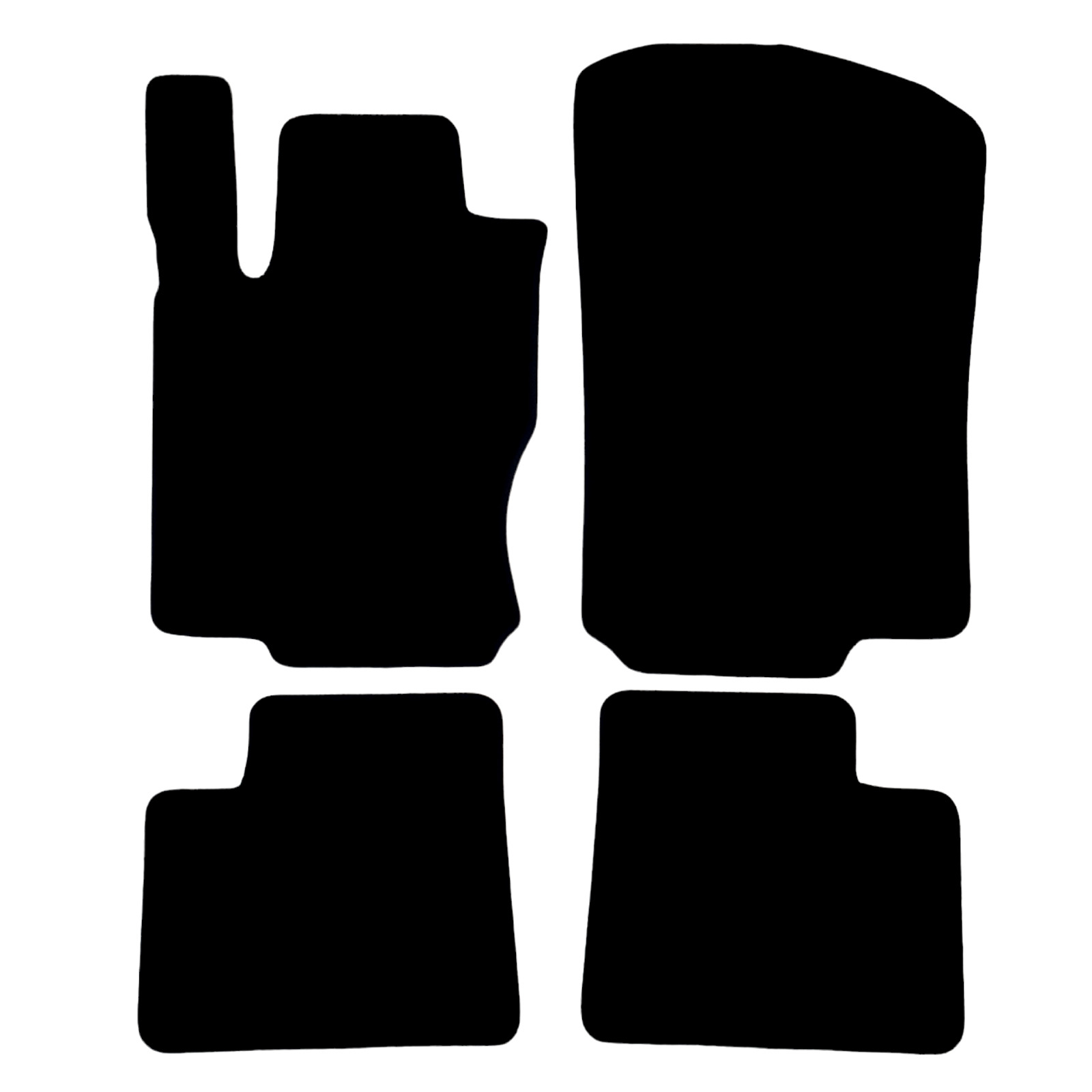 Car Floor Mats Velour For Mercedes GL X166 Auto Liners Waterproof Black Carpet