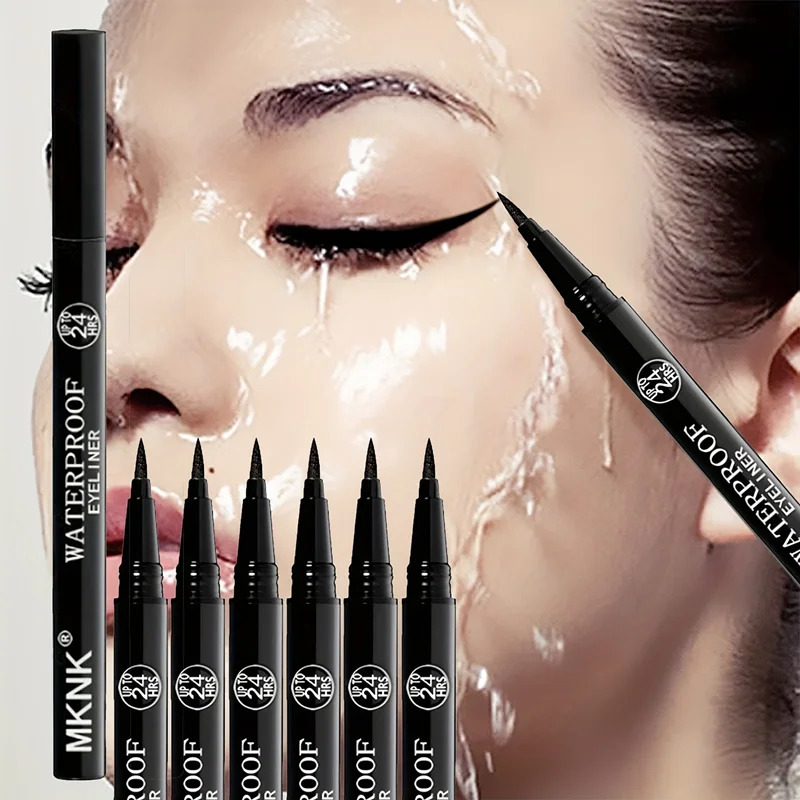 3pcs Luxe Beauty Waterproof Liquid Eyeliner Set Long-Lasting Black Eyeliner Pens Easy Glide Precision Tip Sweat-Resistant 250704