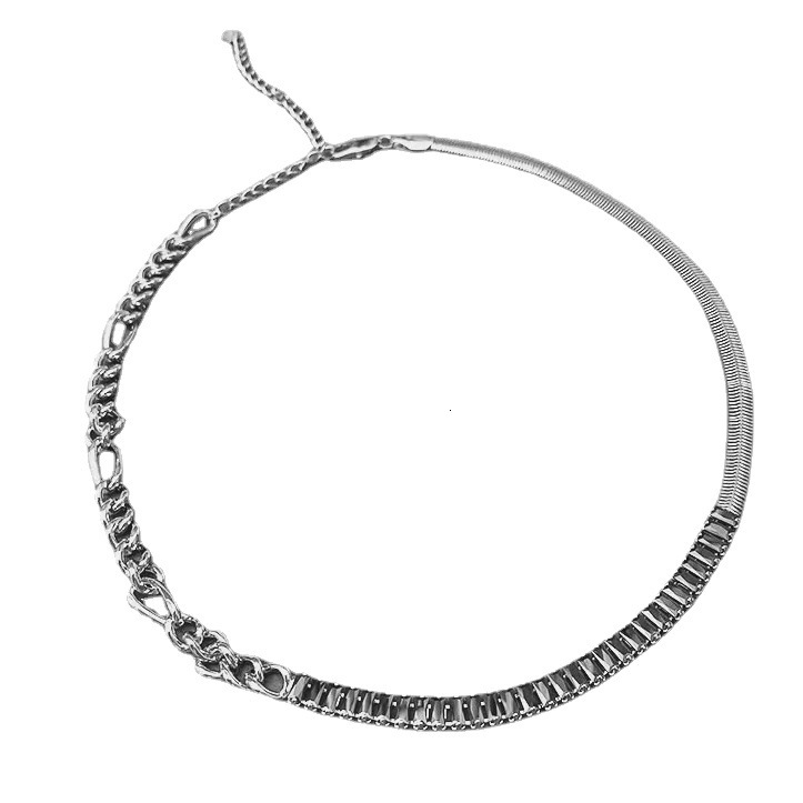 Luxury Jewelry Designer Jewelry Titanium Steel Basic Necklace For Men And Women, Ins Style Simple Collarbone Chain, Trendy Brand Versatile European Am