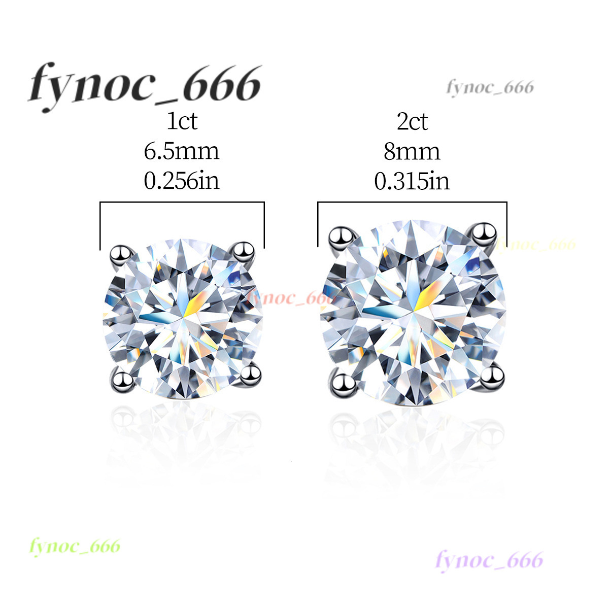 Fine Fashion Luxury 925 Silver 1CT Real Moissanite Diamond Four Claw Twist Bead Stud Earrings Trendy Parties Engagements