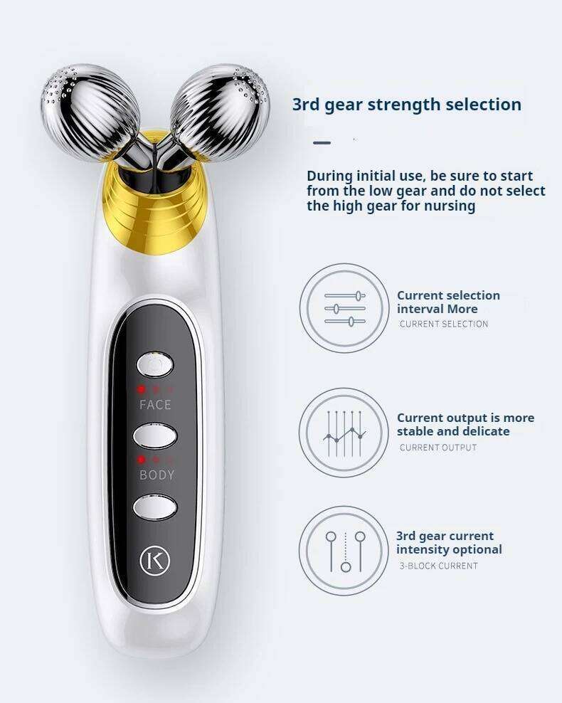 Electric Y Shape 3D Face Lifting Vibrating Facial Lift Body Roller Massager