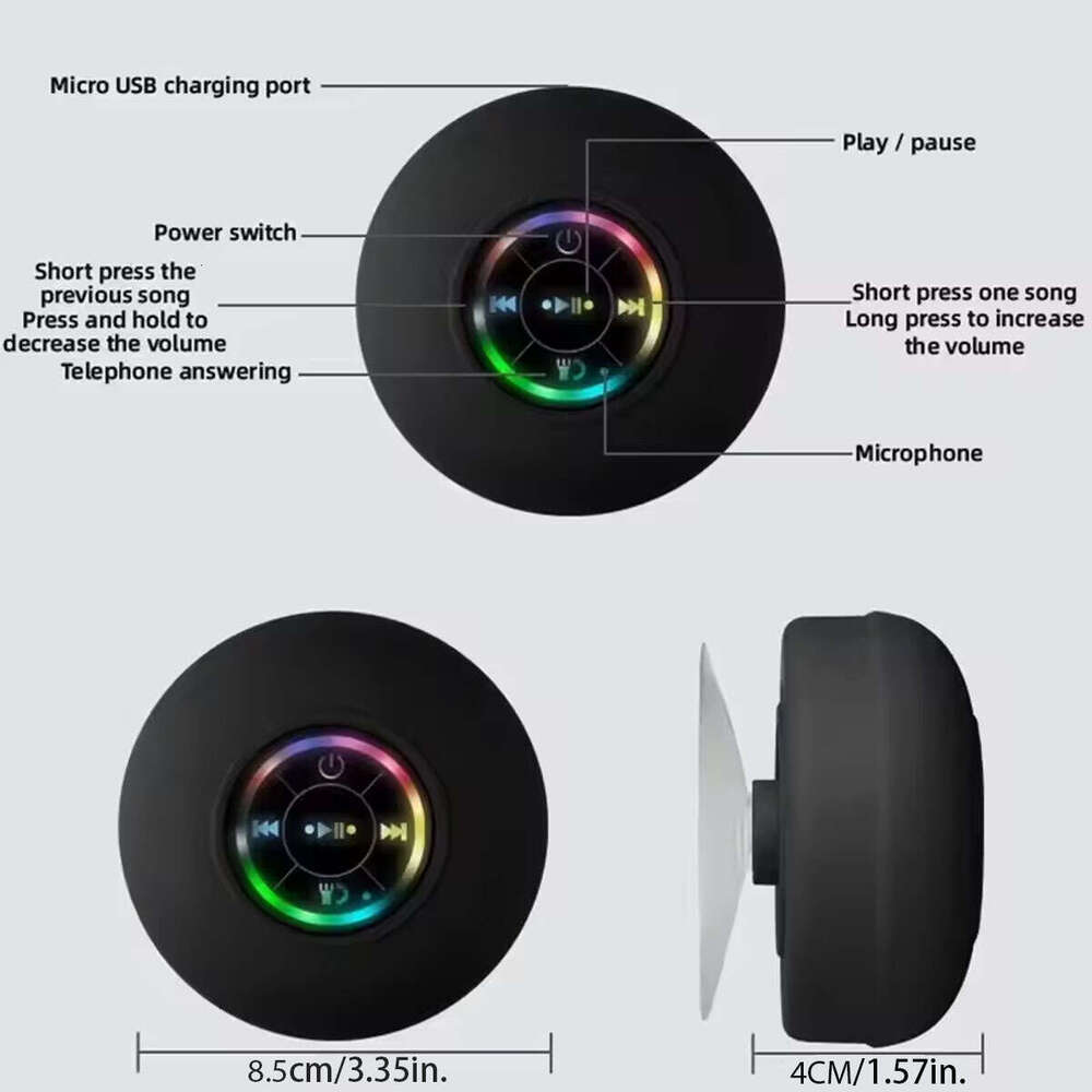 Designer brand selling big sucker with light waterproof Bluetooth LED colorful BTS gift speaker