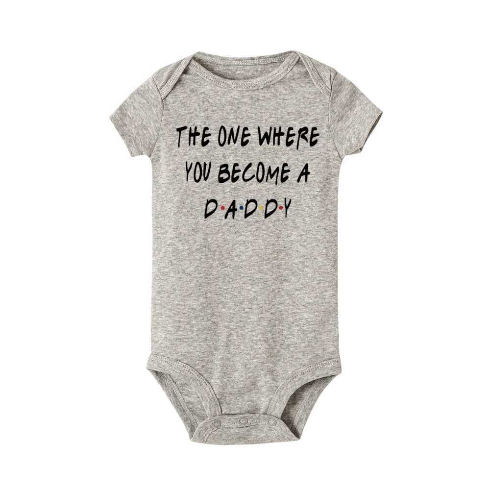 Pregnancy Announcement Friends Newborn Bodysuit Baby Infant Toddler Jumpsuit We Become Parents Baby Clothes Gifts for New Parent Z250712