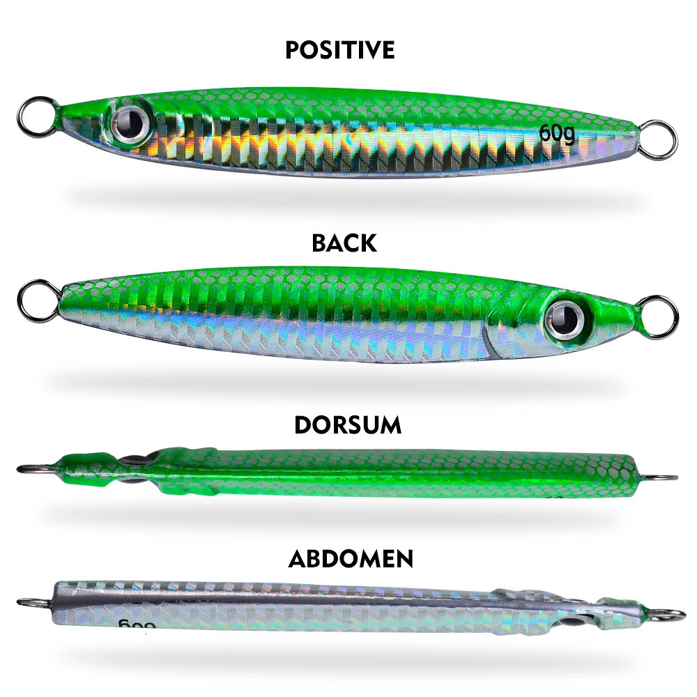 PROBEROS 1pc Metal Jig 10g 15g 20g 30g 40g 60g Durable Bionic Hard Bait with Realistic n Perfect Sea Fishing Accessory 250708