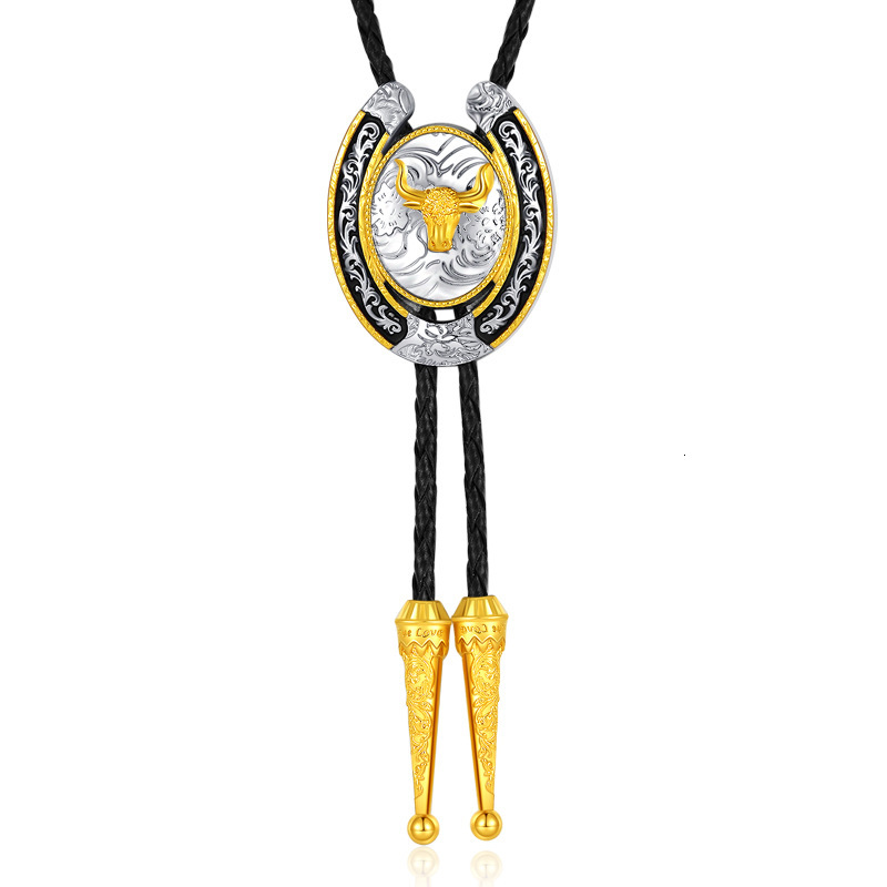 Luxury Jewelry Designer Jewelry Fashion Trend Letter Pendant Necklace For Men Horseshoe U-shaped Neck Rope Creative Design New Tie Necklace Cross-bord