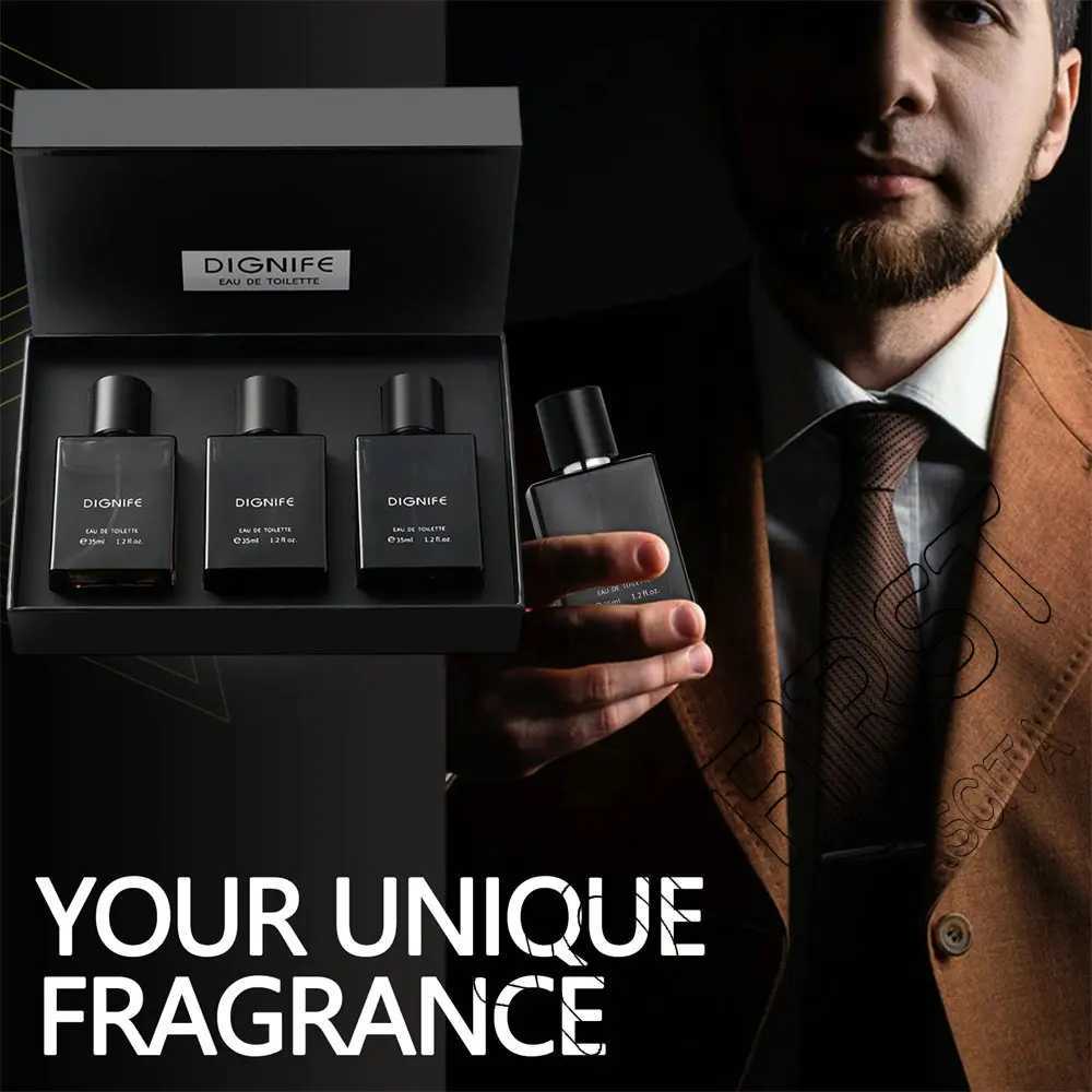 Brand Original Perfume Men Cologne 105ml Pheromone Perfumes for Men Fresh Natural Man Fragrance Perfumes Gift Box 3Pcs Set W250712