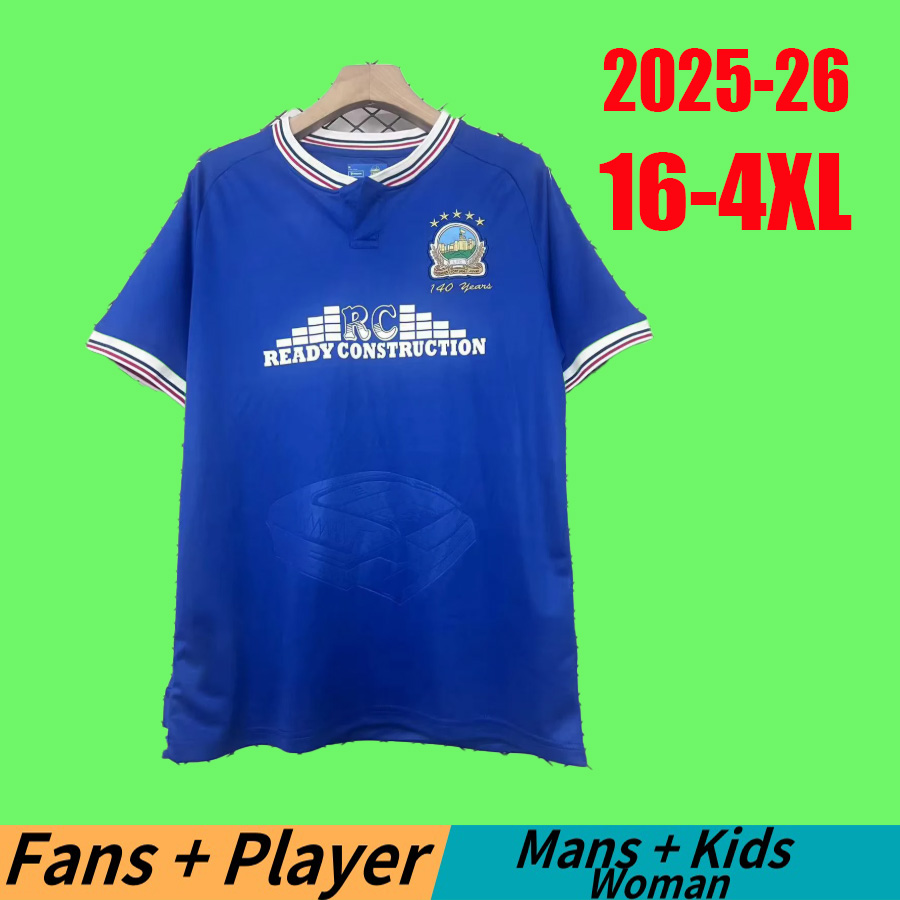 25 26 Linfield F.C 140th anniversary Soccer Jerseys 2025 2026 Football Jersey Shirts Men Uniforms Kids Kits camiseta de futbol tops