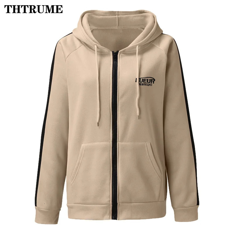 Harajuku Vintage Korean Hoodies Fashion Women Y2K Zipper Long Sleeve Oversized Streetwear Tops Casual Office Lady Sweatshirts 250707