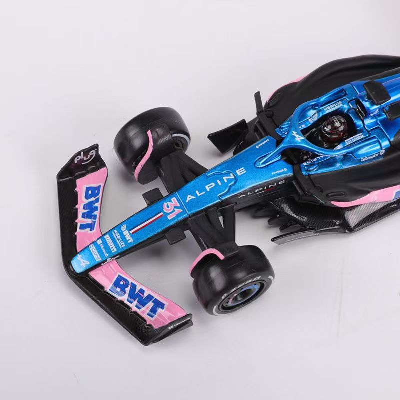 Free shipping Diecast Model Bburago 1 43 2023 Alpine Team A523 10 Pierre Gasly 31 Esteban Ocon Forla One Alloy Super Toy Die cast car model