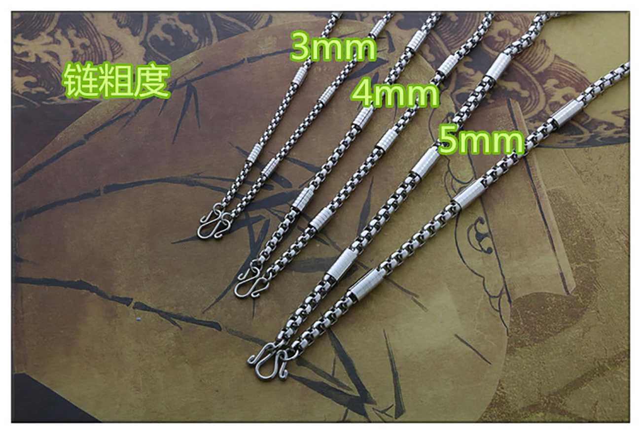 New Stainss Steel Men And Wen Necklace Square Pearl l Pendant Buddha Chain Jewelry Gift Hot Sa W250712
