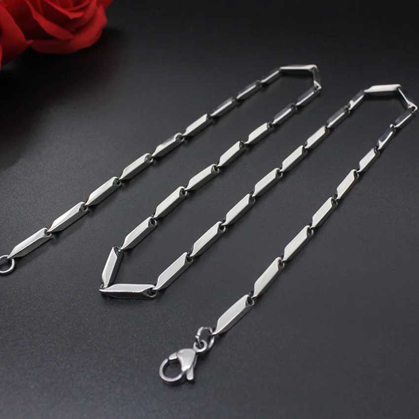 Fashion High-end New Titanium Steel Necklace Melon Chain Stainless Steel Chain Men And Women Fashion Necklace Gift Hot Sale W250712