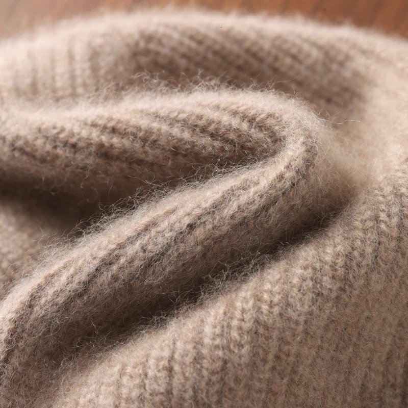 100%Pure Wool Womens Winter Knitted Hats Cute Lace-up Students Pullover Hat Autumn Winter Warm Windproof Earflap Beanies Female 250712