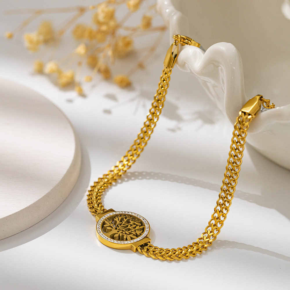 Luxury Jewelry Designer Jewelry Stainless Steel Necklace For Women Titanium Steel Necklace Accessories For Women Cross-border Simple High-end Clavicle