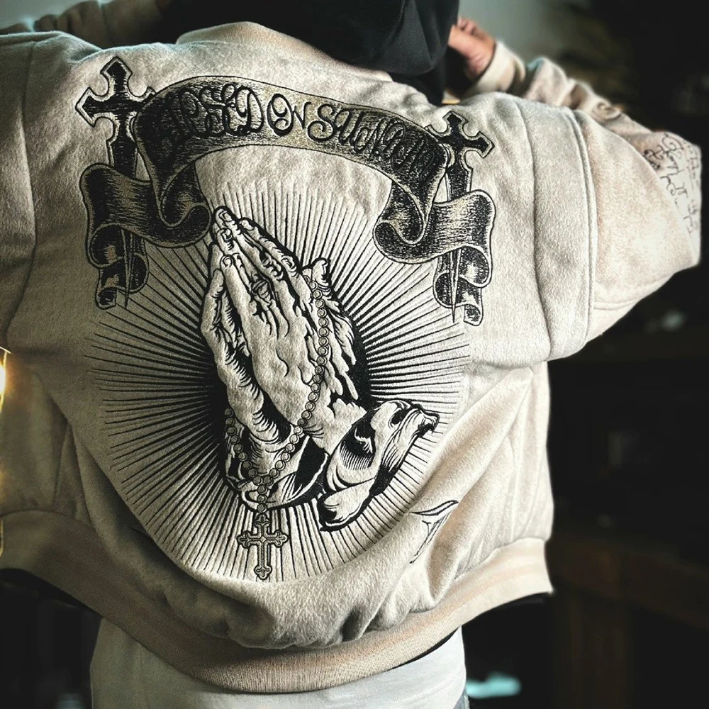 Trendy Heavy Embroidered Baseball Jacket American High Street Fashion Y2k Jacket Unisex Loose Retro Casual Hip-Hop Jacket Men 250708